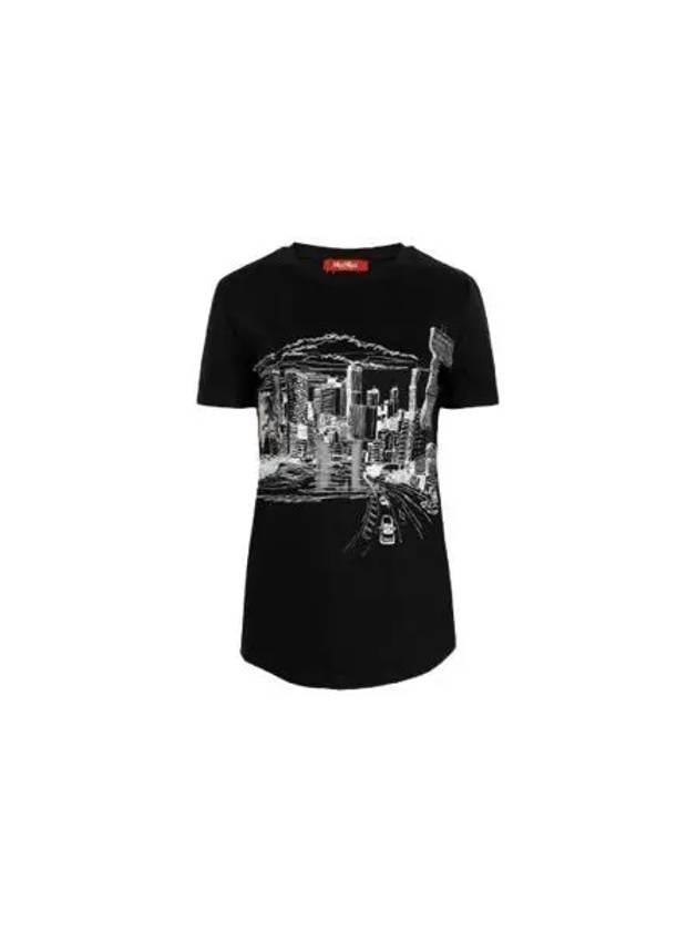 Ernesta Short Sleeve T-Shirt Black - MAX MARA - BALAAN 2