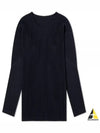 Pleated Long Sleeve T-Shirt Navy - ISSEY MIYAKE - BALAAN 2