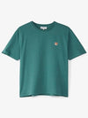 Fox Head Patch Classic Short Sleeve T-Shirt Green - MAISON KITSUNE - BALAAN 2