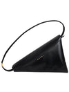 Prisma Triangle Leather Shoulder Bag Black - MARNI - BALAAN 3