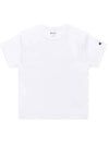 Logo Wappen Short Sleeve T-Shirt White - CHAMPION - BALAAN 1