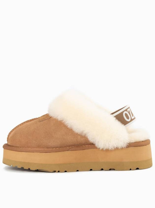 Australia UGG Ozwear Coquette Platform Banding Strap Winter Slippers OB114 PEB - OZWEAR UGG - BALAAN 1