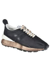 Bumper Nylon Low Top Sneakers Black - LANVIN - BALAAN 2