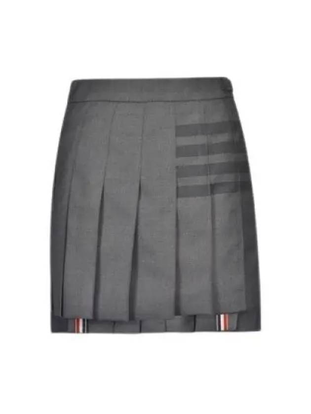 Women's 4 Bar Stripe Pleats Skirt Grey - THOM BROWNE - BALAAN 2