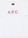 Logo Cotton Short Sleeve T-shirt White - A.P.C. - BALAAN 2