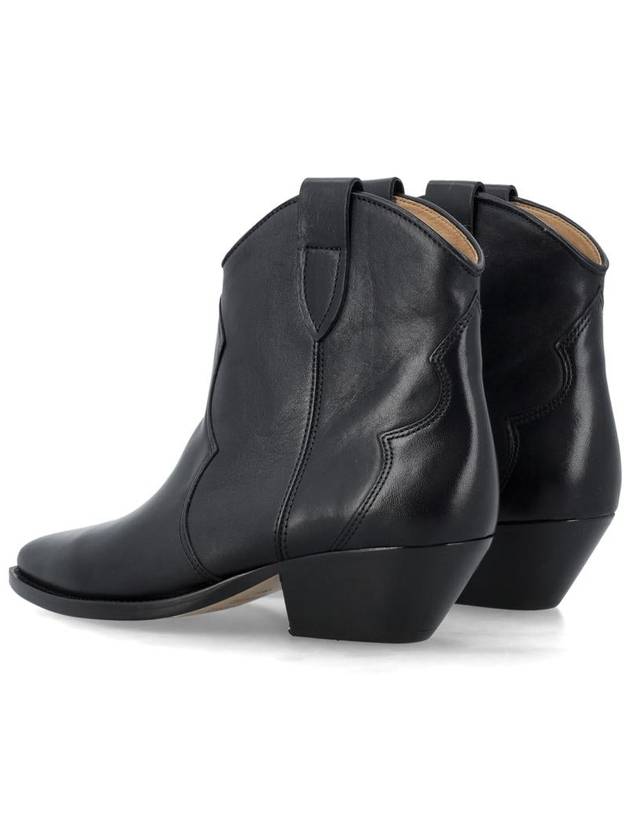 Women's Dewina Leather Middle Boots Black - ISABEL MARANT - BALAAN 5