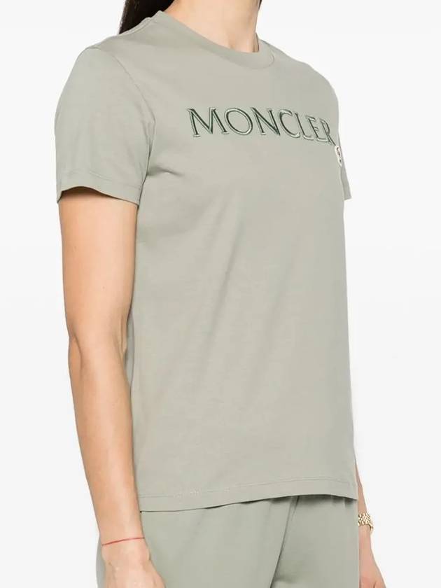 Embossed Logo Women s Cotton Short Sleeve T Shirt 8C00006 829HP - MONCLER - BALAAN 3