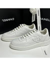 CC Logo Calfskin Low Top Sneakers White - CHANEL - BALAAN 2