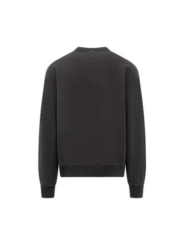 Cotton Sweatshirt Black - BURBERRY - BALAAN 3