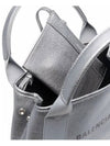 Navy Cabas XS Leather Tote Bag Grey - BALENCIAGA - BALAAN 9