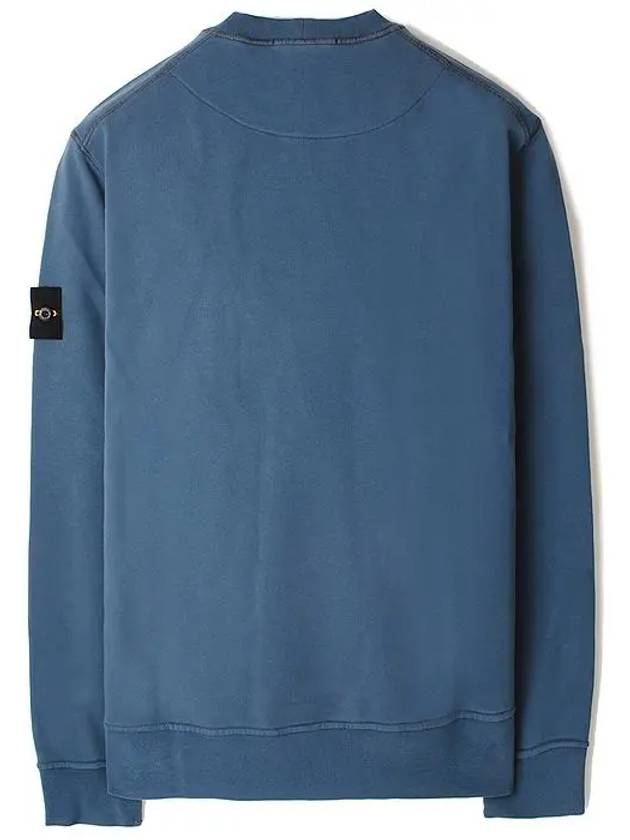 Wappen Patch Garment Dyed Sweatshirt Avio Blue - STONE ISLAND - BALAAN 3