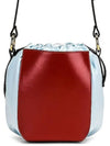 Logo Drawstring Bucket Bag Red - MARNI - BALAAN 4