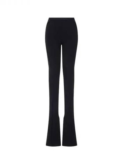 WOMEN Flared Long Easy Leggings Black 271632 - RICK OWENS - BALAAN 1