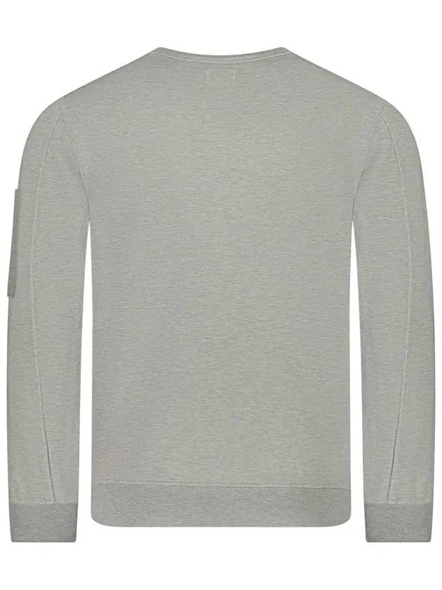 Light Fleece Crew Neck Sweatshirt Grey - CP COMPANY - BALAAN 4