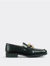 Leather Loafers Dark Green - BOTTEGA VENETA - BALAAN 3