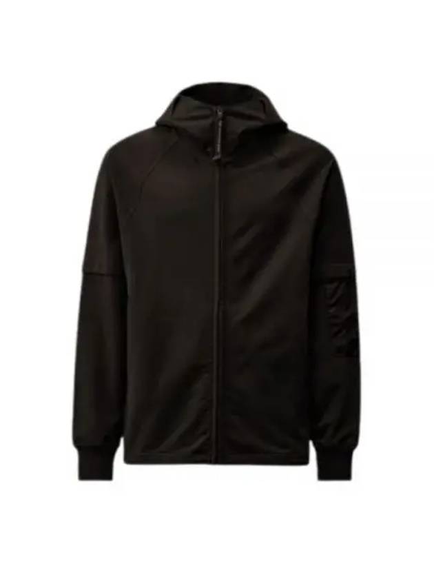 Stretch fleece mixed hooded zip up - CP COMPANY - BALAAN 2