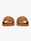 Double T Slide Slippers Brown - TORY BURCH - BALAAN 4