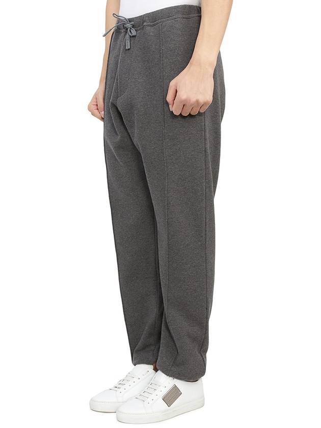 Couture Label Cotton Wool Track Pants Grey - DIOR - BALAAN 3