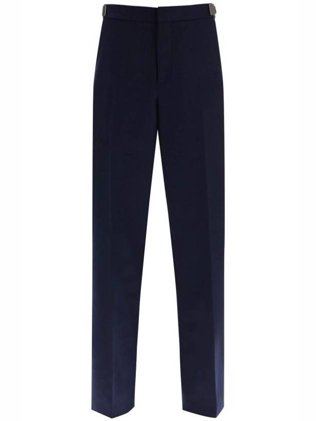 Wool Flannel Track Pants Navy - BOTTEGA VENETA - BALAAN 2