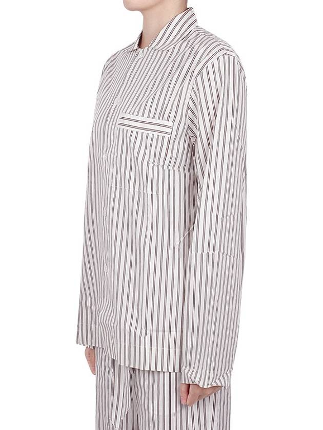 Poplin Striped Pajamas Long Sleeve Shirt SWT HS - TEKLA - BALAAN 7