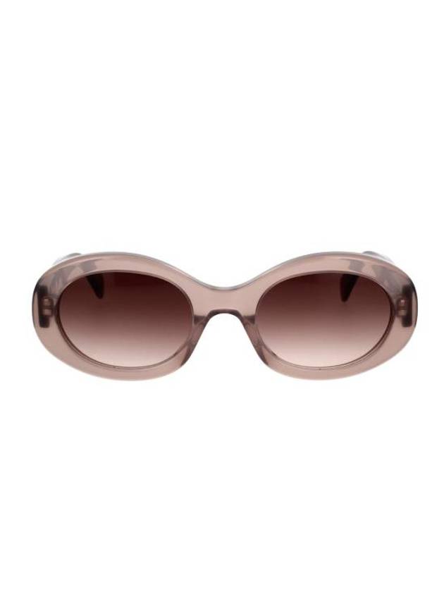 Eyewear Triomphe Logo Temple Sunglasses Brown - CELINE - BALAAN 1