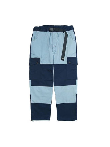 2 Tone Utility Cargo Wide Pants Navy - OGARP - BALAAN 1