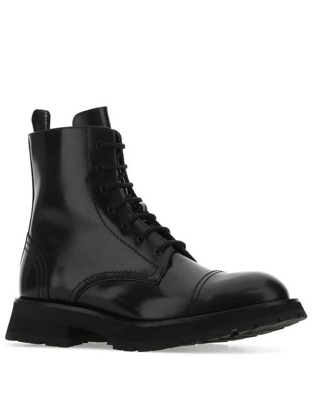 lace-up ankle walker boots black - ALEXANDER MCQUEEN - BALAAN 3