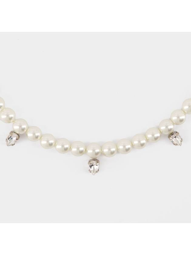 Pearl & Crystal Dagger Necklace - Simone Rocha - Pearl - Beige - SIMONE ROCHA - BALAAN 2