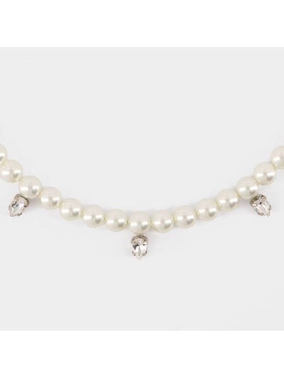 Pearl & Crystal Dagger Necklace - Simone Rocha - Pearl - Beige - SIMONE ROCHA - BALAAN 2