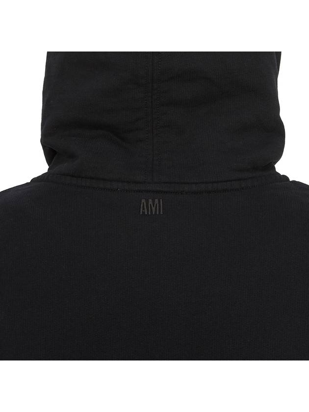 Mini Heart Logo Hoodie Black - AMI - BALAAN 10