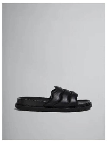 Padded wave leather slide 271665 - MARNI - BALAAN 1