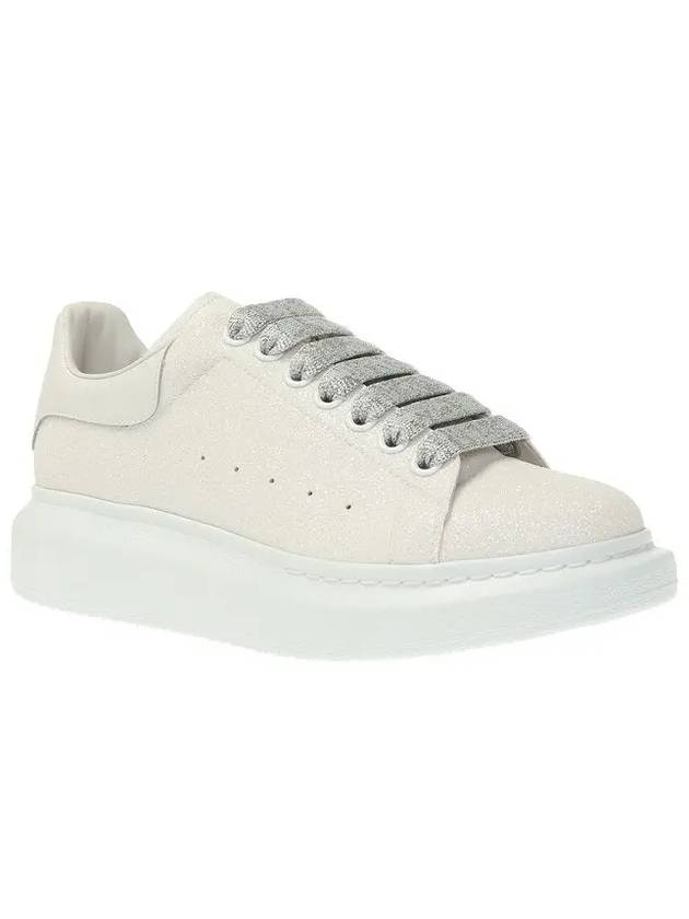 Oversole Glitter Low Top Sneakers Ivory - ALEXANDER MCQUEEN - BALAAN 4