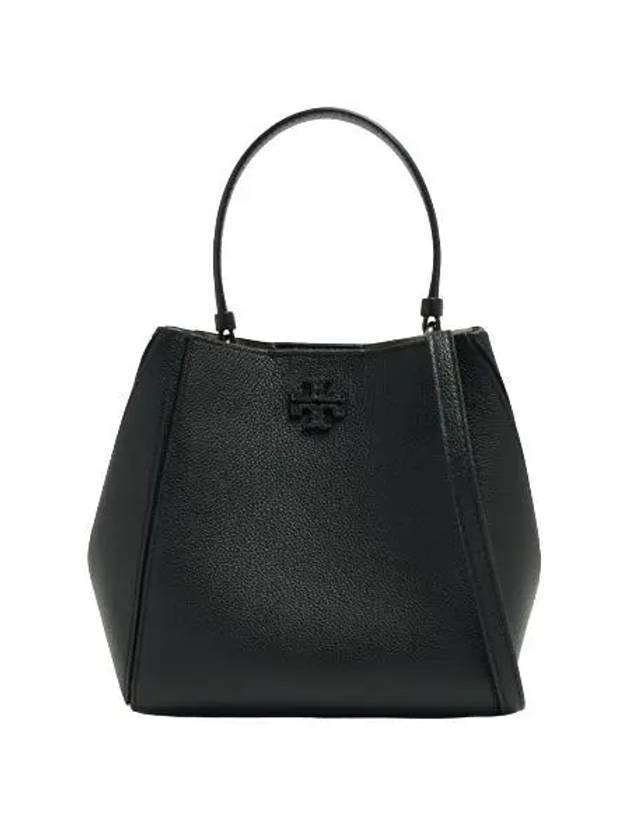 Mcgraw Logo Small Bucket Bag Black - TORY BURCH - BALAAN 2