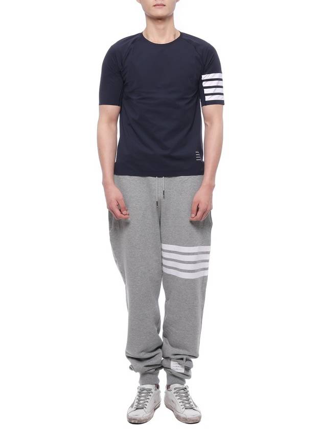 Men's Classic Loopback Engineered 4-Bar Sweatpants Light Grey - THOM BROWNE - BALAAN 4