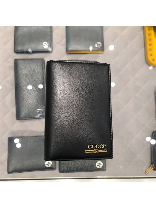 Logo Passport Wallet Black - GUCCI - BALAAN 2