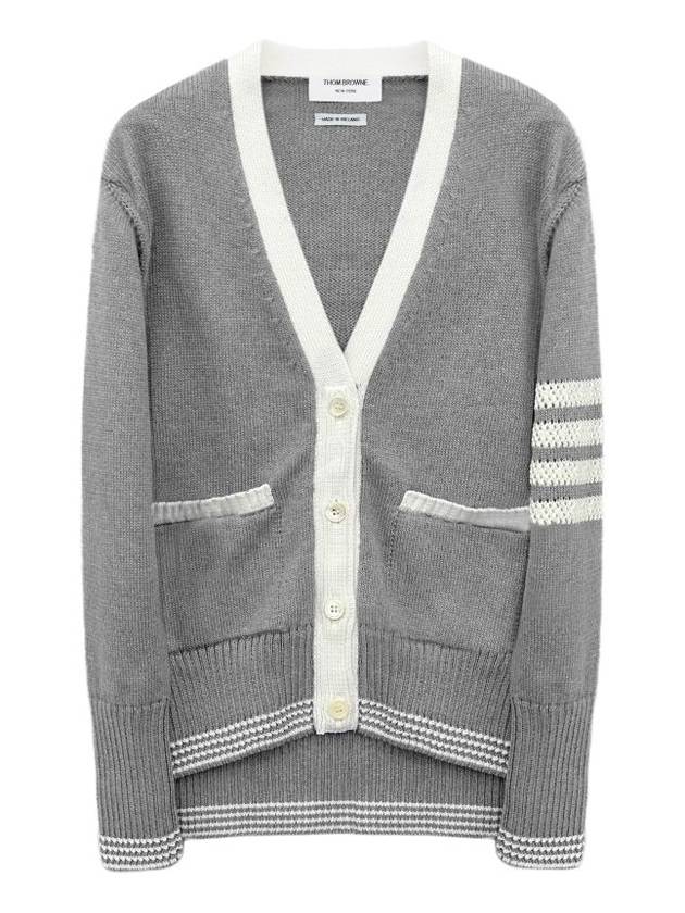 armband women s color matching cardigan FKC568A 055 - THOM BROWNE - BALAAN 1