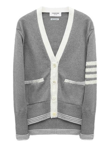 armband women s color matching cardigan FKC568A 055 - THOM BROWNE - BALAAN 1