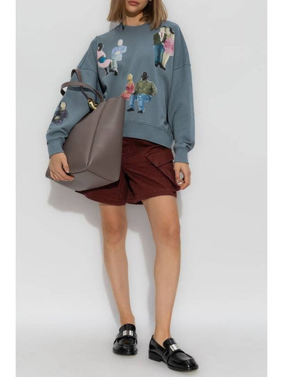 JW Anderson Printed Sweatshirt, Women's, Blue - JW ANDERSON - BALAAN 2