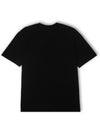 Overfit FED Signature Logo Short Sleeve T Shirt Black - FOREEDCLUB - BALAAN 3