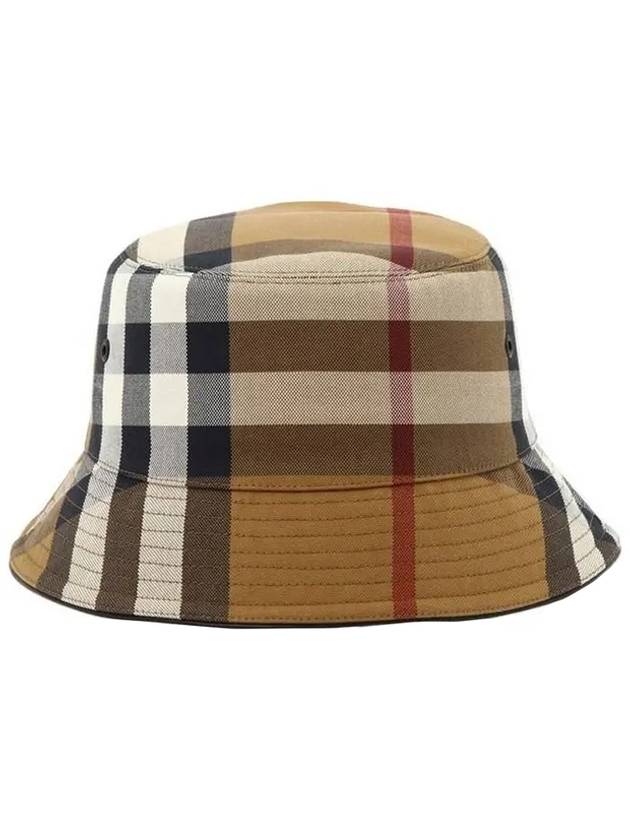 House Check Bucket Hat Brown - BURBERRY - BALAAN.