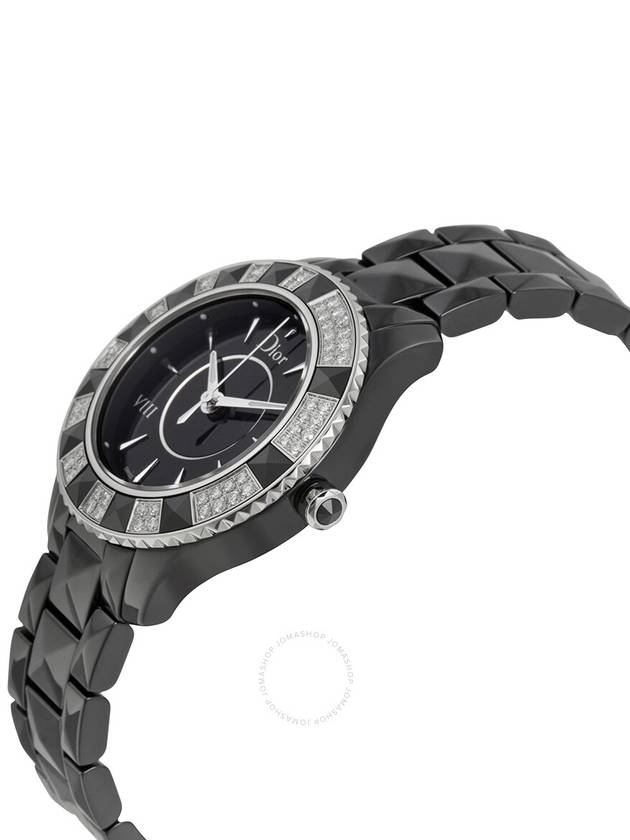 Dior VIII Diamond Bezel Black Ceramic Ladies Watch 1231E1C001 - DIOR - BALAAN 2