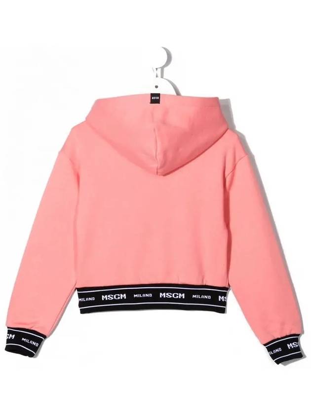 Kids Logo Waistband Hoodie Pink MS027708 077 - MSGM - BALAAN 3