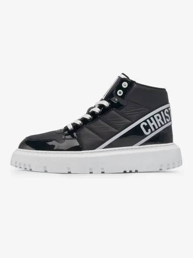 Quilted High Top Sneakers Black - DIOR - BALAAN 2