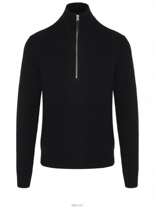 Cashmere Blend Half Zip Knit - TOM FORD - BALAAN 1