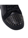 Louis Junior Spike Low Top Sneakers Black - CHRISTIAN LOUBOUTIN - BALAAN 10