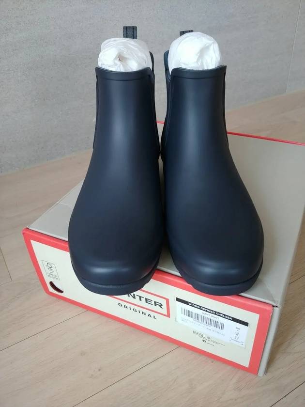 Original Refined Chelsea Rain Boots Navy W ORG REFINED CHELSEA WFS1017RMA - HUNTER - BALAAN 2