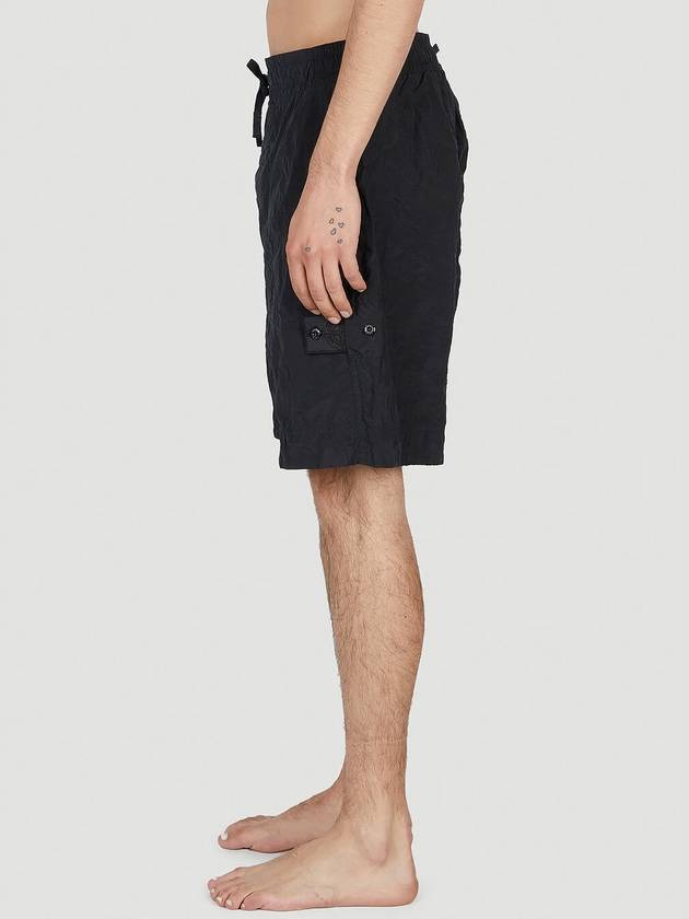 Shadow Project Hidden Badge Swim Shorts Black - STONE ISLAND - BALAAN 5