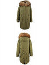 Mr and Mrs Fur 19FW 192PK1009S C2 2300 Raccoon Fur Fox Patch Parka Khaki Women's Jumper TR - MR & MRS ITALY - BALAAN 5