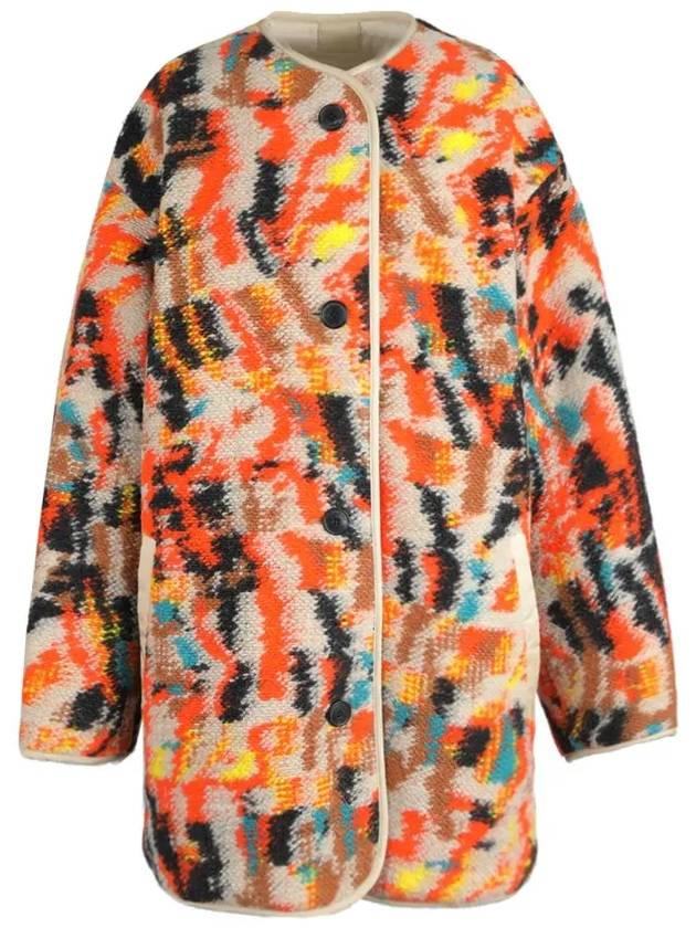 Himemma Reversible Fleece Single Coat Orange - ISABEL MARANT - BALAAN 2