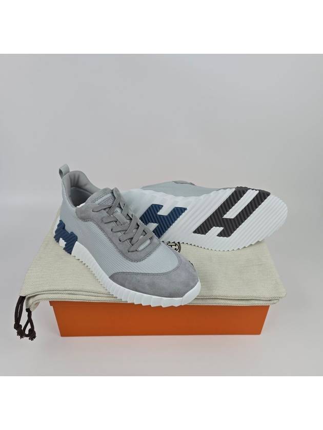 Bouncing Mesh Low Top Sneakers Grey - HERMES - BALAAN 7